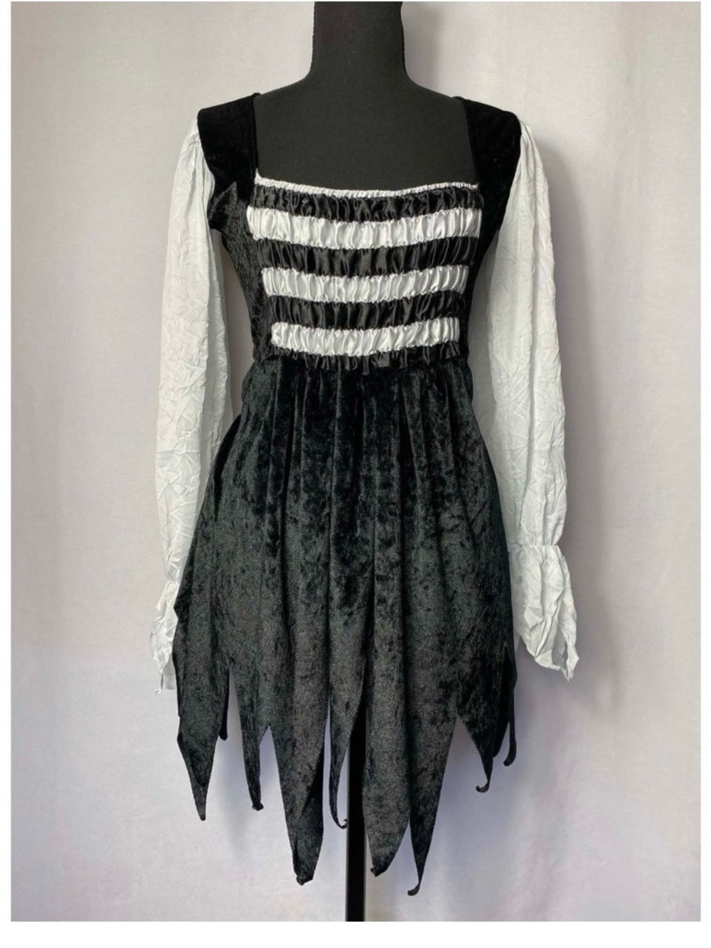 Pirate Witch Black & White Sexy Ghoul Halloween Costume